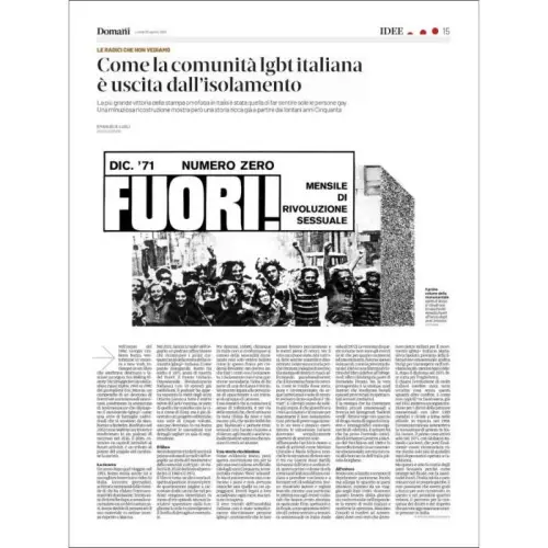 Come la comunità lgbt italiana è uscita dall’isolamento (Recensione)